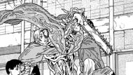 Fakesaw Man's absorption powers as seen in the Chainsaw Man manga (Image credit: Shueisha)